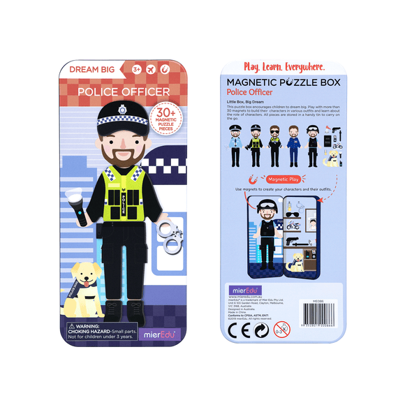 Magnetic Travel Box- Police Officer