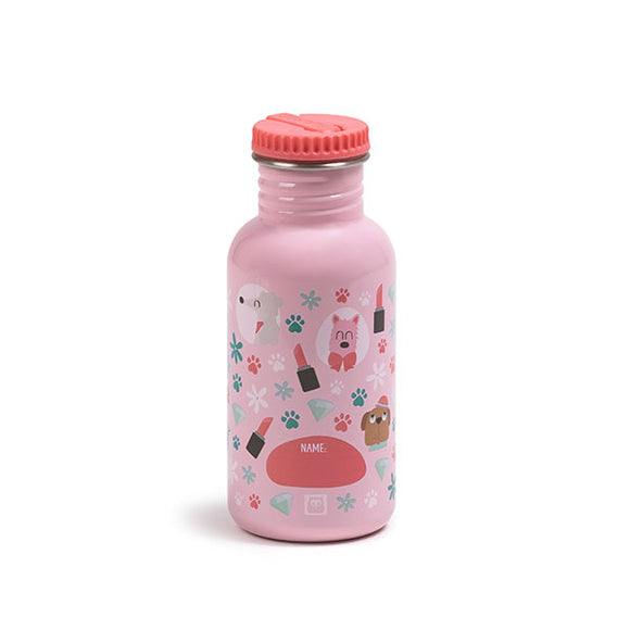Stainless Steel Water Bottle - Pink Doggos