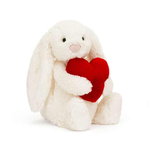 Bashful Red Love Heart Bunny Little