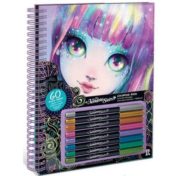 NS Black Pages Coloring Book - Isadora