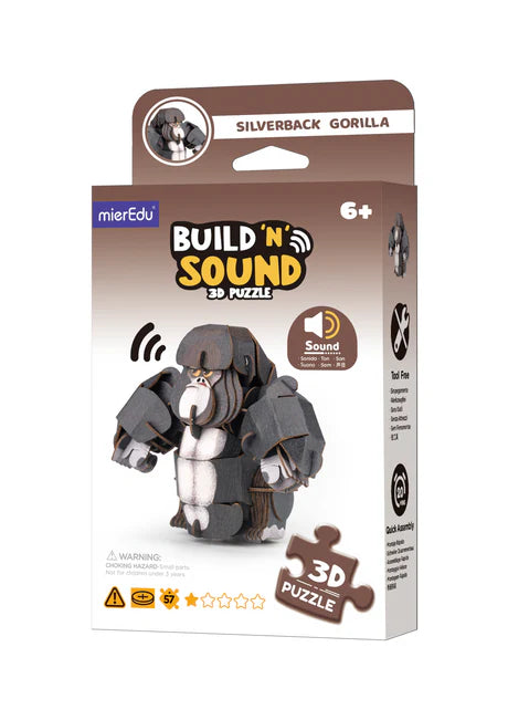 Build and Sound 3D puzzle - Gorilla