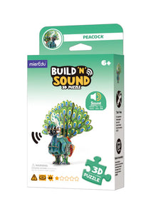 Build and Sound 3D puzzle - Peacock