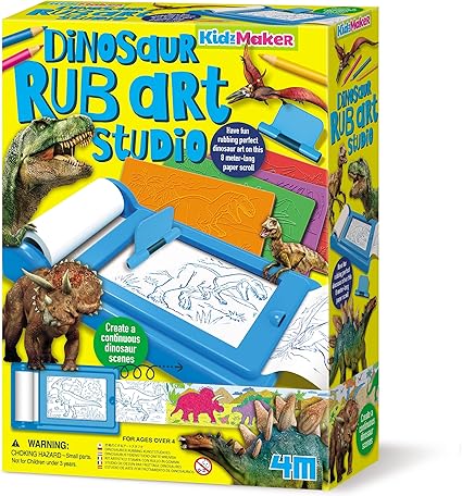 Kidz Maker Dinosaur Rub Art Studio