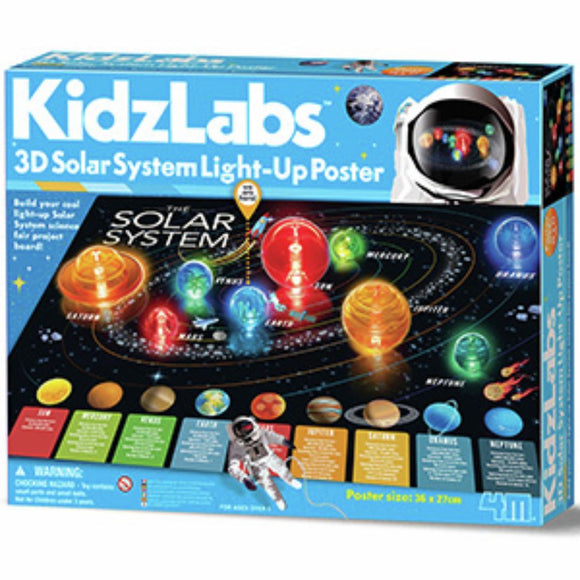KidzLabs 3d Solar System Light-Up Poster