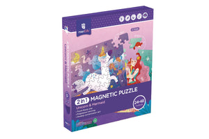 2-in-1 Magnetic Puzzle - Unicorn & Mermaid