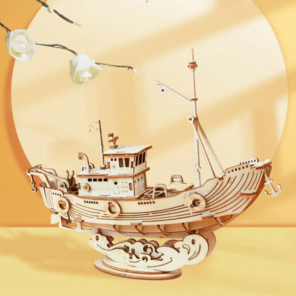 Fishing Ship TG 308  Wooden 3D Puzzle
