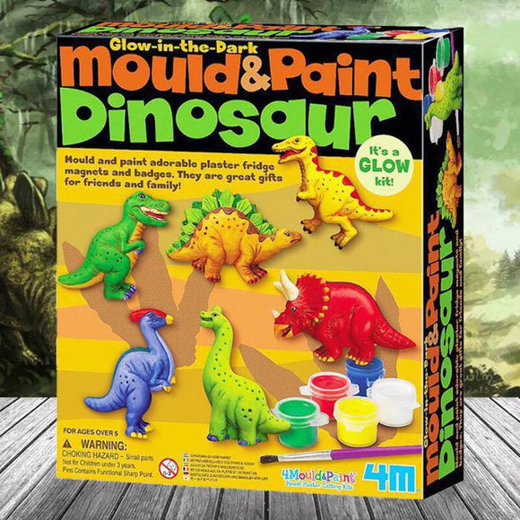 Mould & Paint Dinosaurs Glow in the Dark