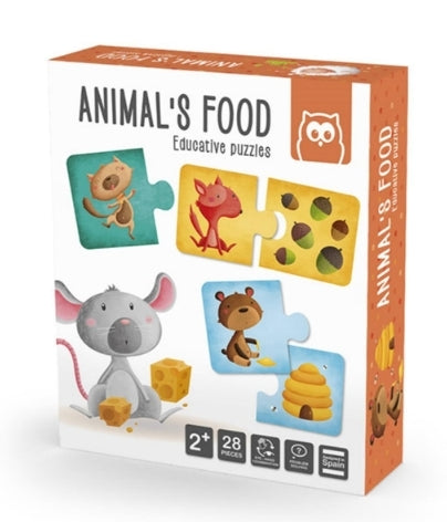 Animal Food Montessori Method Puzzle