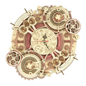 Zodiac Wall Clock 3D Wooden Puzzle