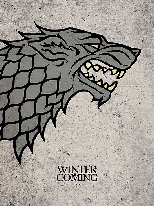 Winter Is Coming - Game Of Thrones Mounted Print